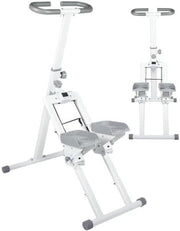 Foldable Vertical Stair Climber Stepper LCD Adjustable Height Full Body Workout - Kwikley
