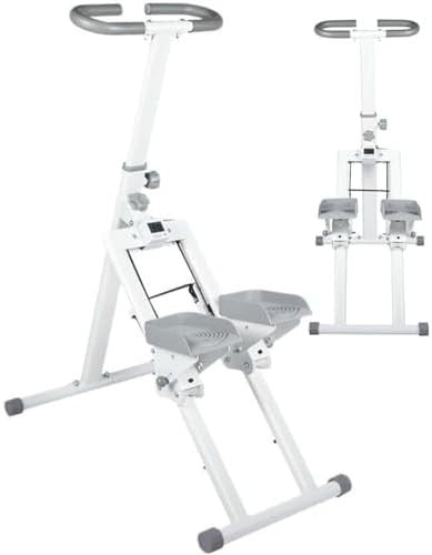 Foldable Vertical Stair Climber Stepper LCD Adjustable Height Full Body Workout - Kwikley