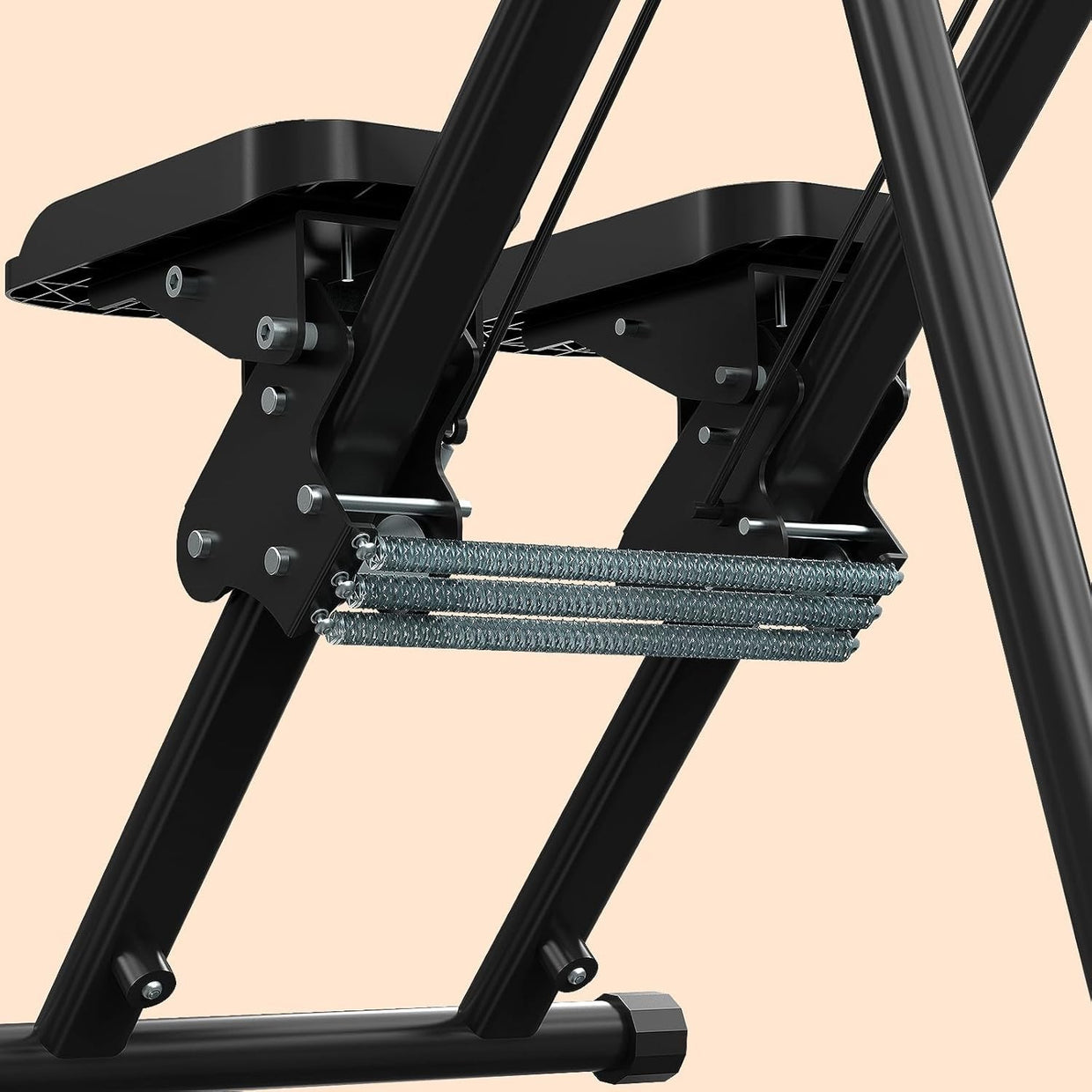 Foldable Vertical Stair Climber w/ Adjustable Incline, Large Pedals LCD Tracker - Kwikley