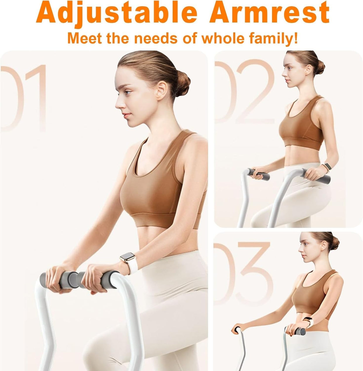 Foldable Vertical Stair Climber w/ LCD Monitor, 3 - Level Resistance & 300lb Max - Kwikley