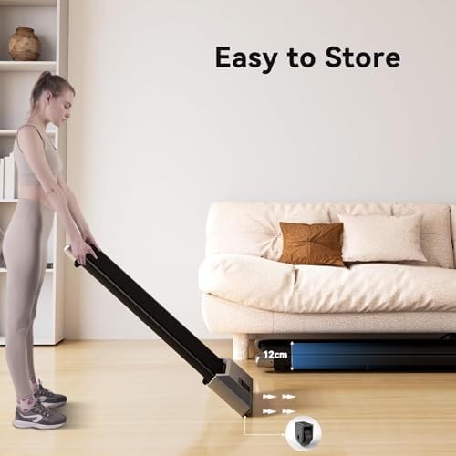 Foldable Walking Pad 2.5HP Under Desk Treadmill App Control Quiet 136kg Capacity - Kwikley