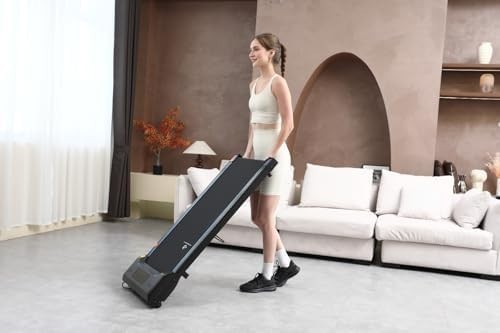 Foldable Walking Pad 2HP Slim Under Desk Treadmill 6km/h Compact Portable Home - Kwikley