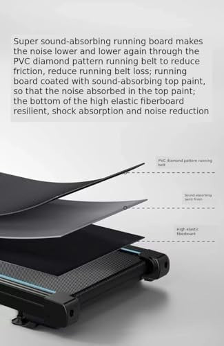 Foldable Walking Pad 2HP Slim Under Desk Treadmill 6km/h Compact Portable Home - Kwikley