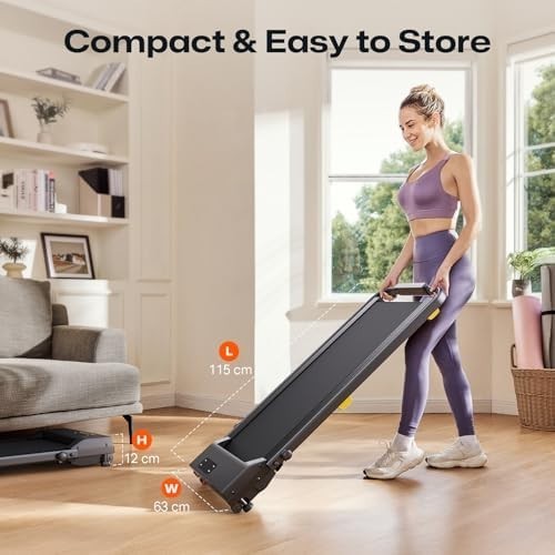 Foldable Walking Pad 9% Incline 10km/h Under Desk Treadmill Quiet Motor HIIT - Kwikley