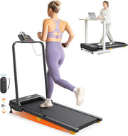 Foldable Walking Pad 9% Incline 10km/h Under Desk Treadmill Quiet Motor HIIT - Kwikley