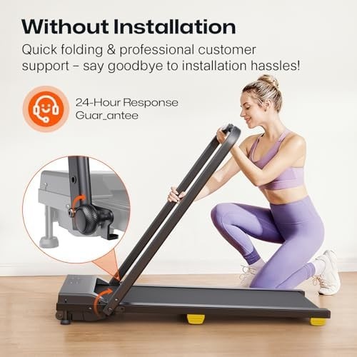 Foldable Walking Pad 9% Incline 10km/h Under Desk Treadmill Quiet Motor HIIT - Kwikley