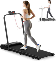Foldable Walking Pad Treadmill 2.5HP 1 - 10km/h Under Desk Compact Home - Kwikley