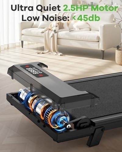 Foldable Walking Pad Treadmill 8KM/H Incline LED Remote Compact Home Office - Kwikley