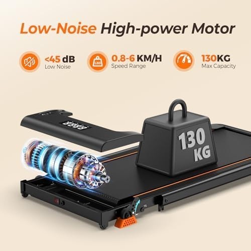 Foldable Walking Pad Treadmill 9% Incline 2.5HP Wide Belt Handle Home Office - Kwikley