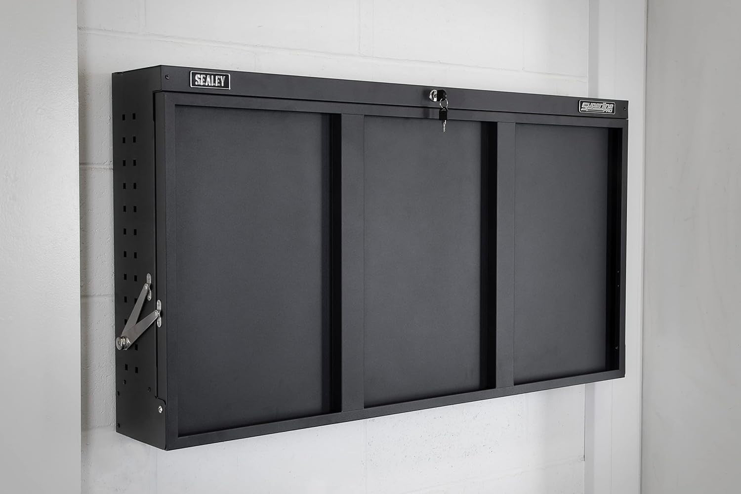 Foldable Wall Mounted Workbench 1100mm Heavy Duty 100kg Pegboard Tool Station - Kwikley