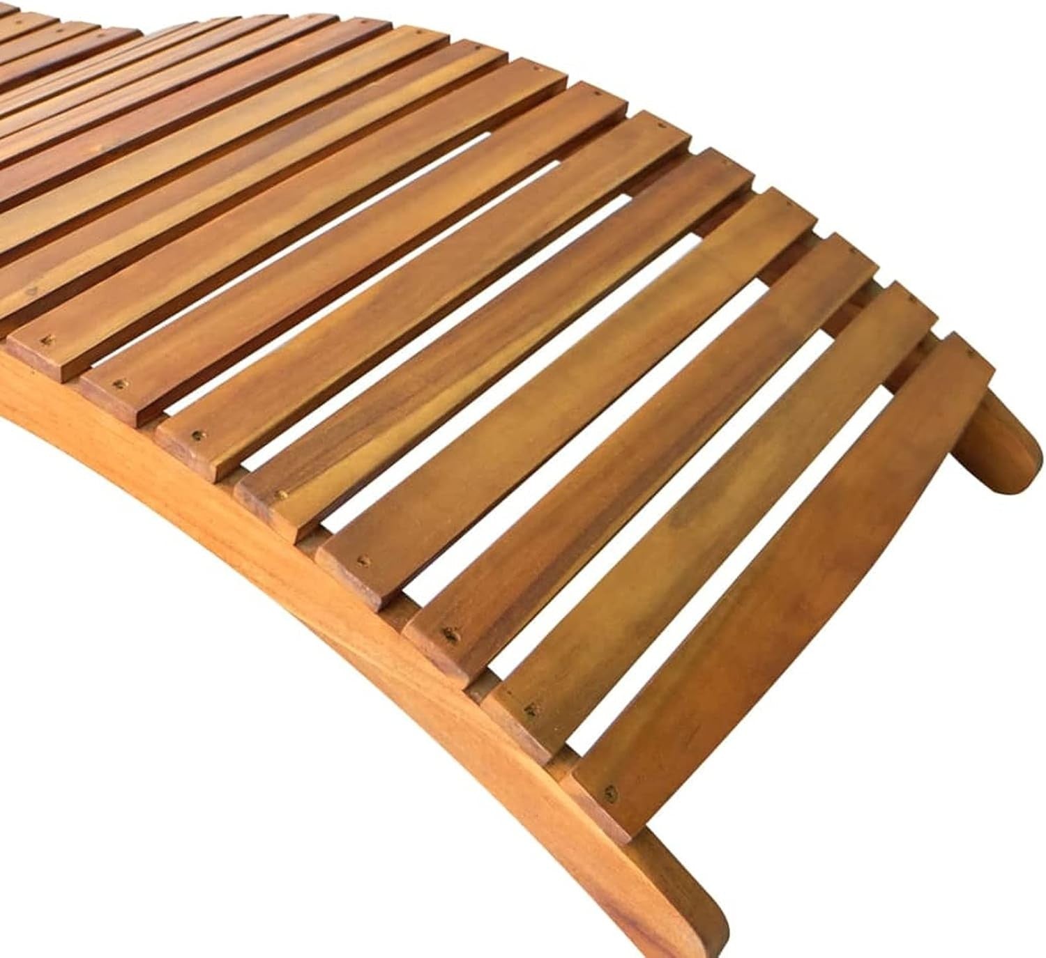 Foldable Wooden Sun Loungers Set – Waterproof Acacia Patio Daybeds 2pcs - Kwikley