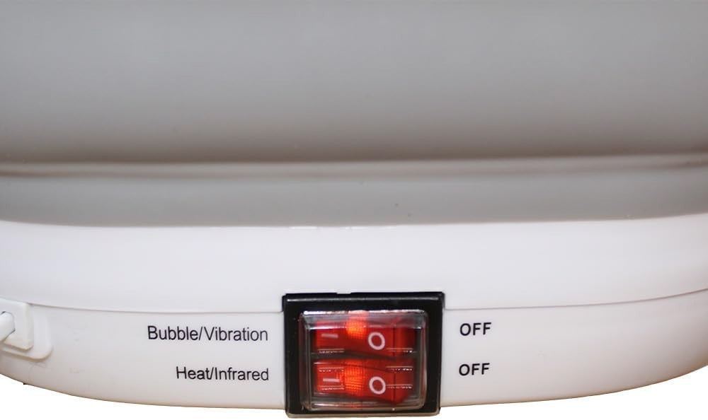 Foldaway Heated Foot Spa Massager w/ Bubbles Vibration Portable - Kwikley