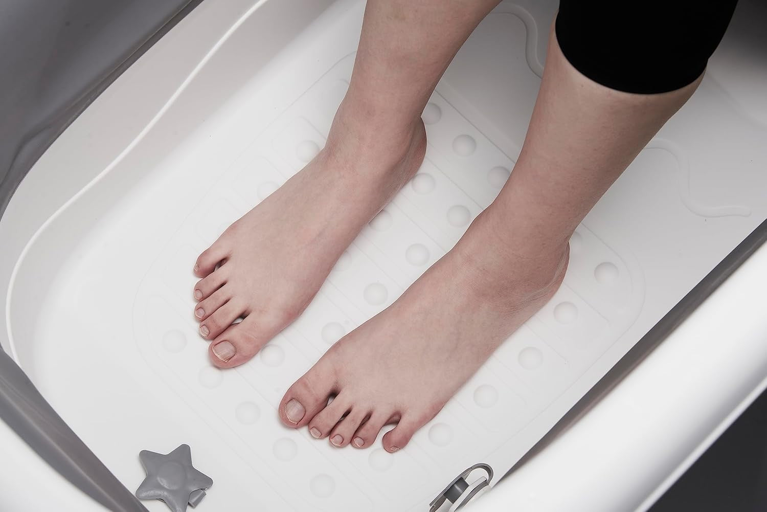 Folding Adult Bathtub 118x62x55cm Grey Portable Ice & Soaking Bath - Kwikley