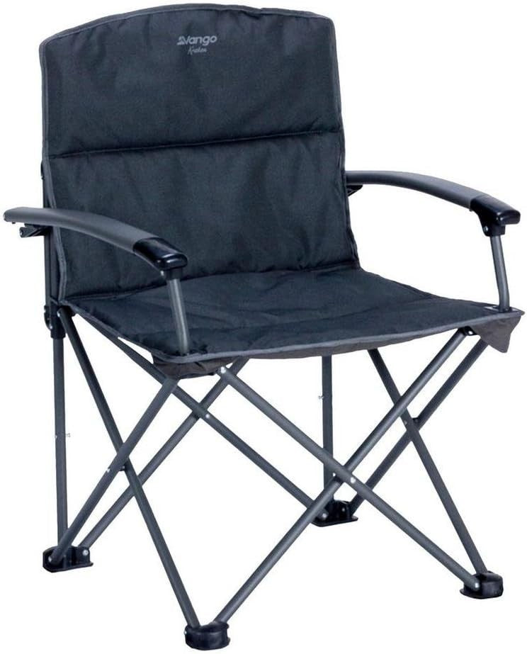 Folding Camping Chair Portable Outdoor Seat with Armrest & Durable Steel Frame - Kwikley