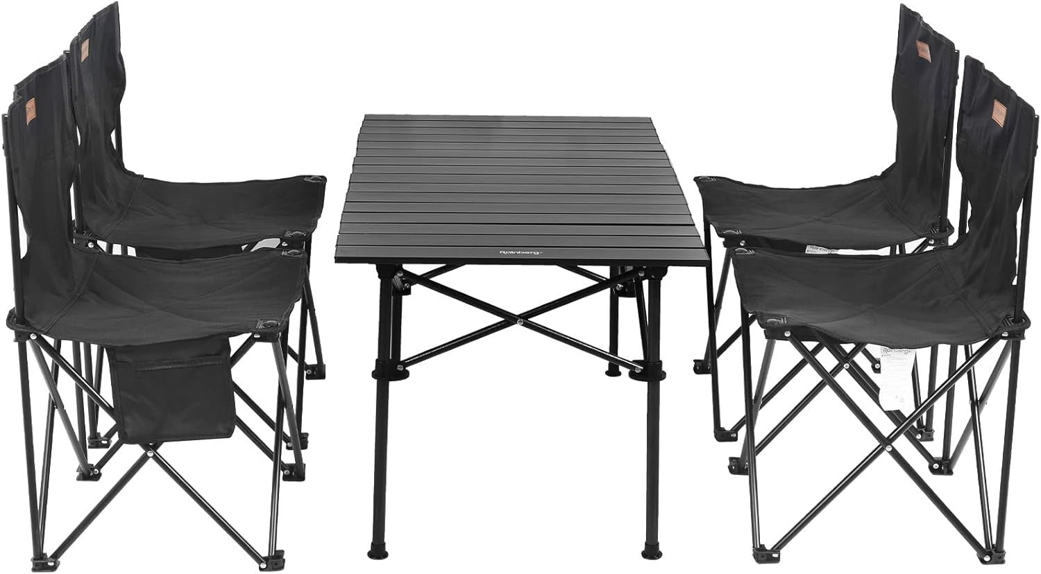 Folding Camping Table Set with 4 Chairs | Portable BBQ Picnic Garden - Kwikley