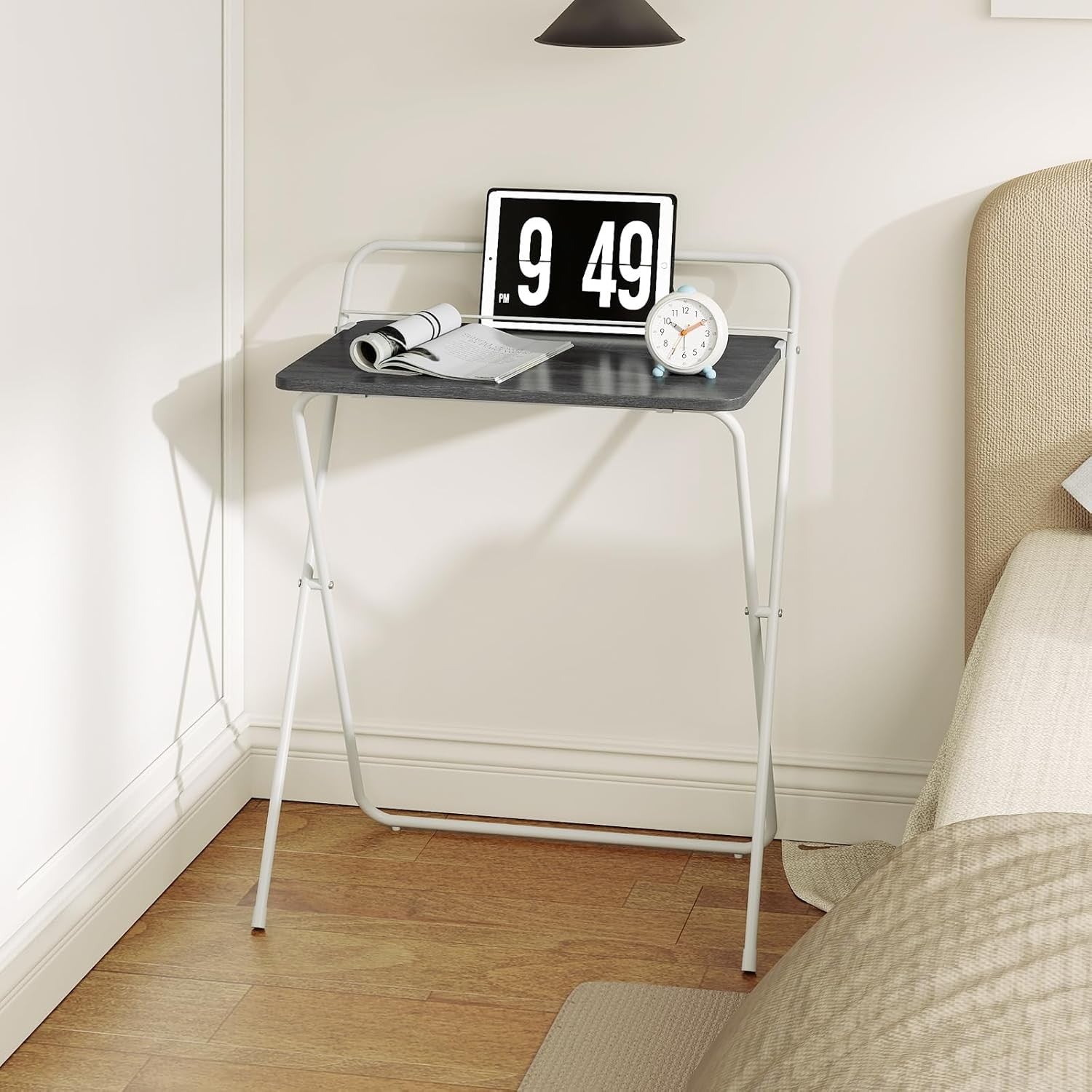 Folding Computer Desk Space Saving Laptop Table No Assembly Home - Kwikley