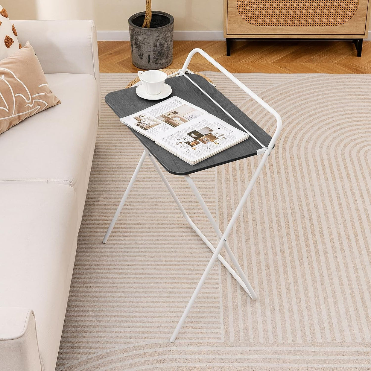 Folding Computer Desk Space Saving Laptop Table No Assembly Home - Kwikley