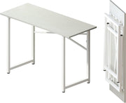 Folding Desk 120cm White No Assembly Home Office Computer Table Portable - Kwikley