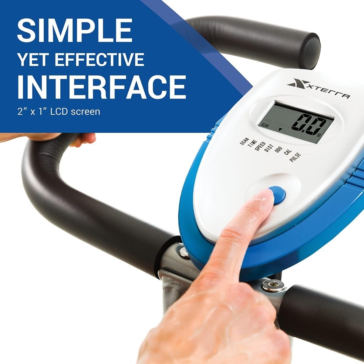 Folding Exercise Bike X - Frame 8 - Level Magnetic Resistance LCD Pulse Sensor - Kwikley