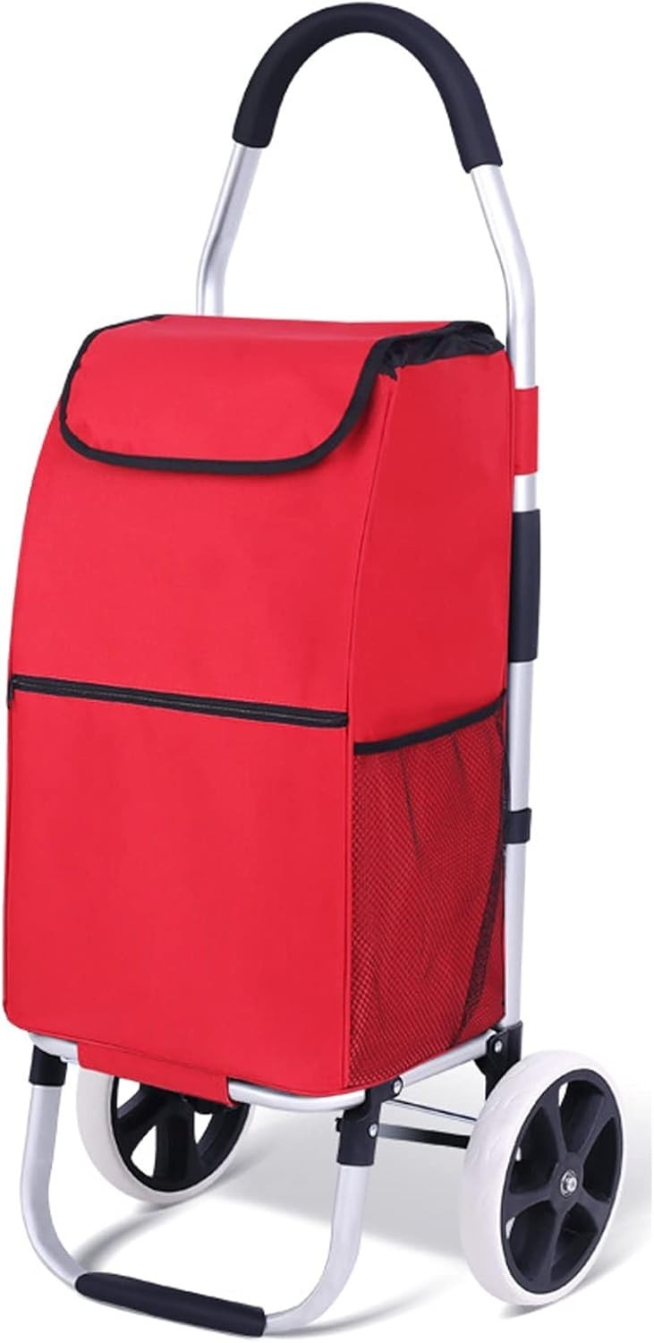 Folding Grocery Trolley Stair - Climbing Cart Lightweight Large - Capacity 50kg - Kwikley