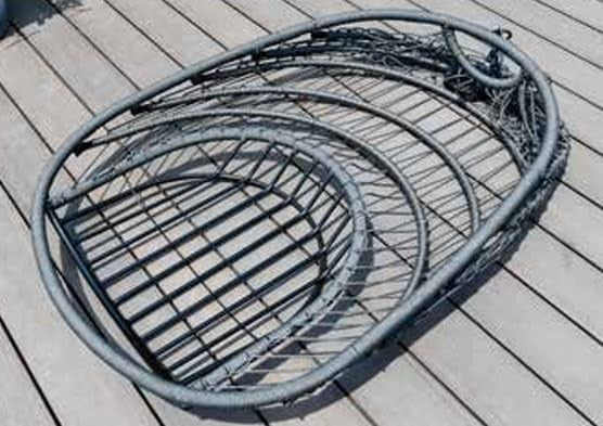 Folding Hanging Egg Chair Swing Seat Indoor Outdoor Waterproof Rattan Cocoon - Kwikley