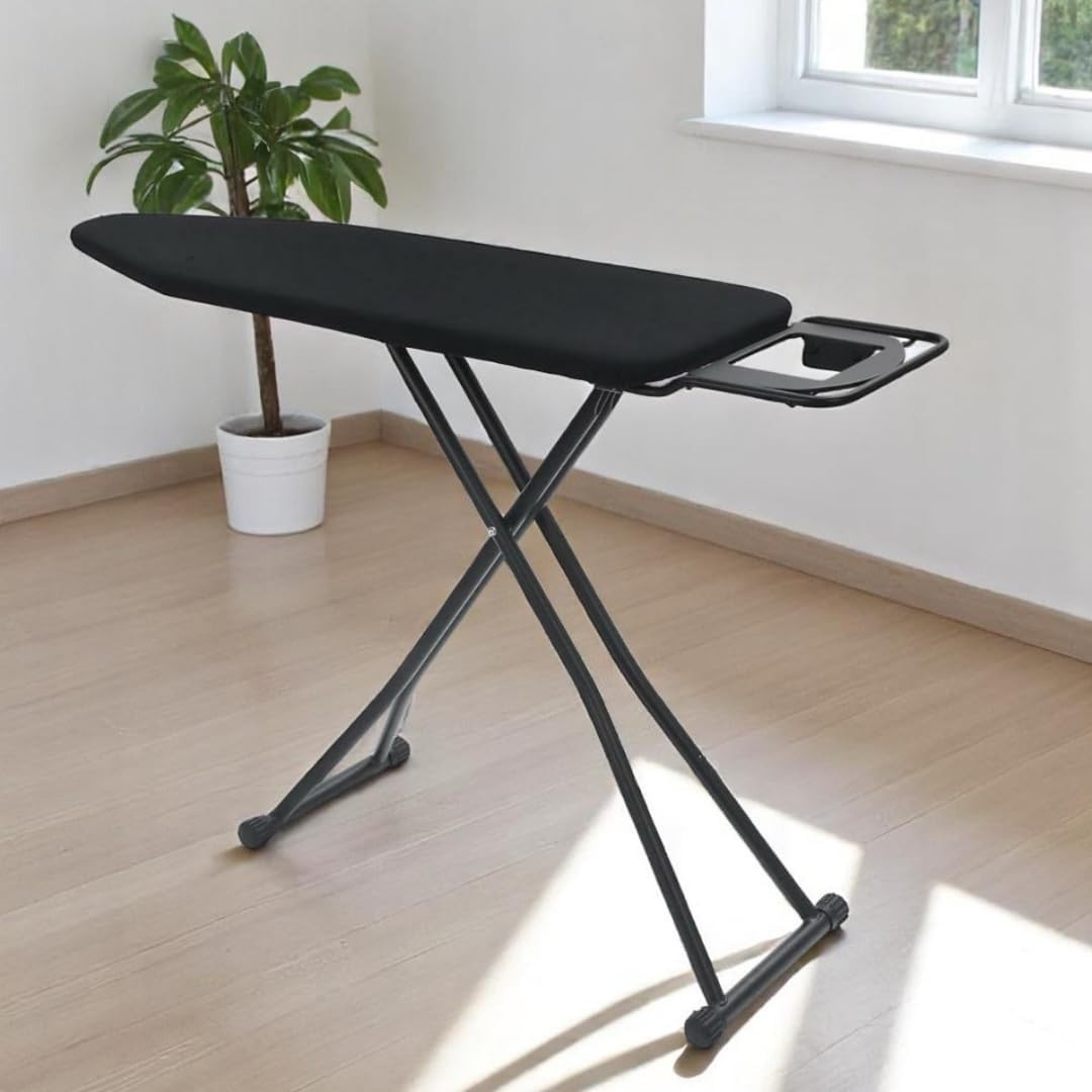 Folding Ironing Board 120x37.5cm Jumbo Iron Rest Collapsible Table - Kwikley
