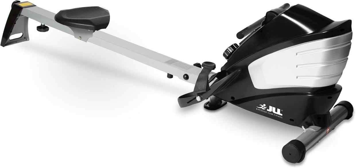 Folding Magnetic Rowing Machine 10 - Level Quiet Rower LCD Display Home 100KG - Kwikley