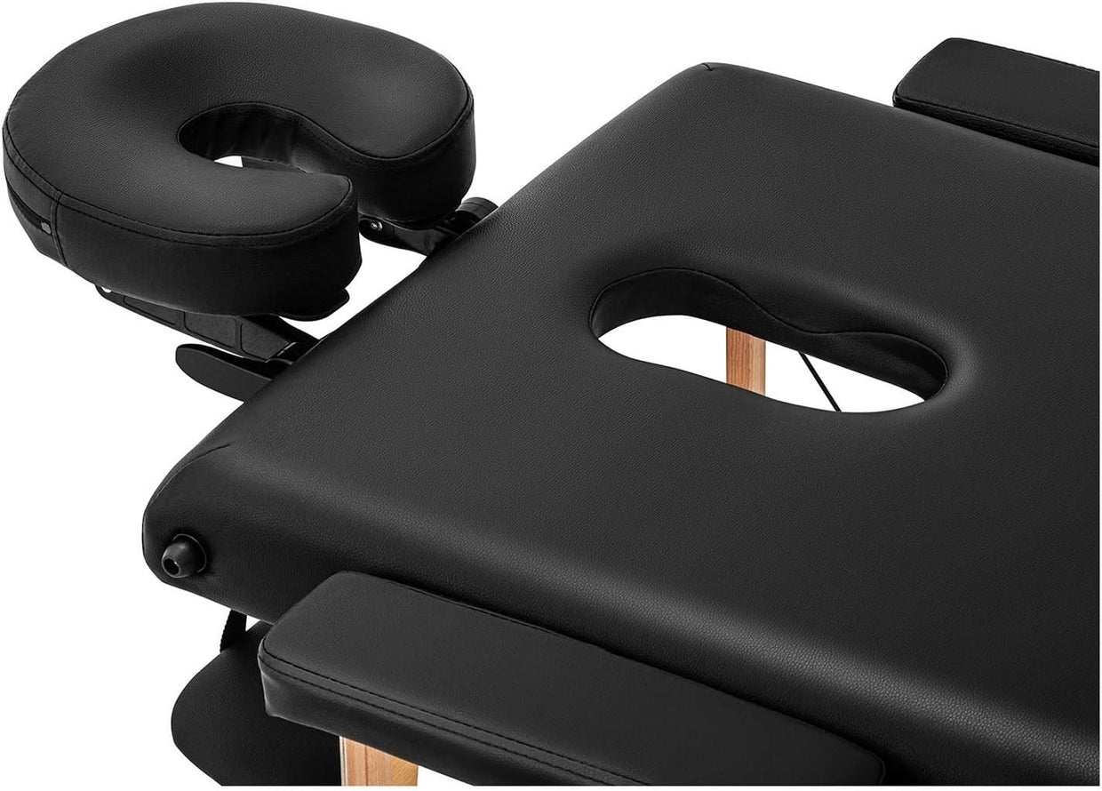 Folding Massage Table Portable Therapy Spa Bed Adjustable Height 630–860mm - Kwikley