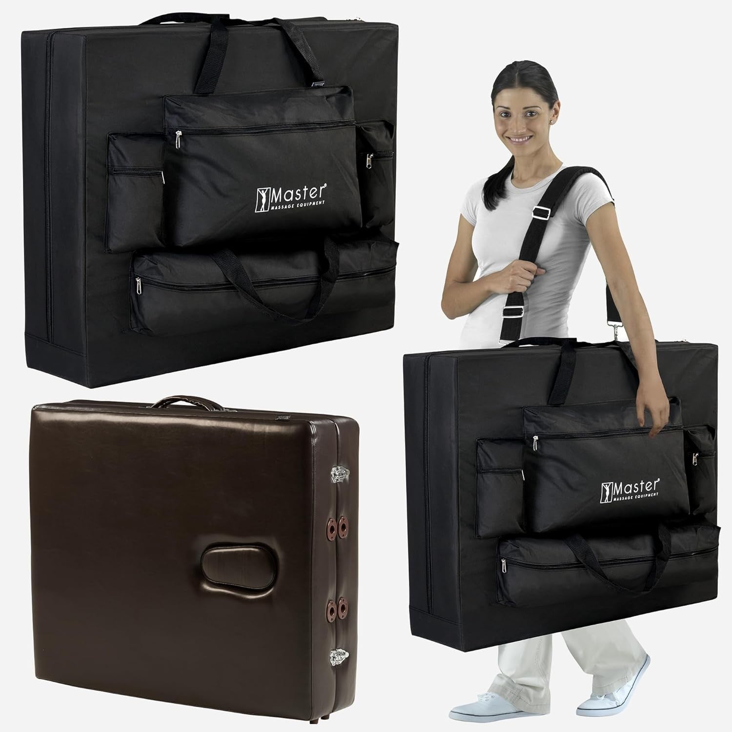 Folding Massage Table With Bluetooth Audio Portable Therapy Bed Carry Case - Kwikley