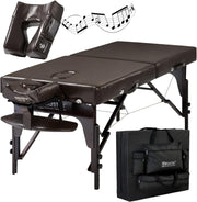Folding Massage Table With Bluetooth Audio Portable Therapy Bed Carry Case - Kwikley