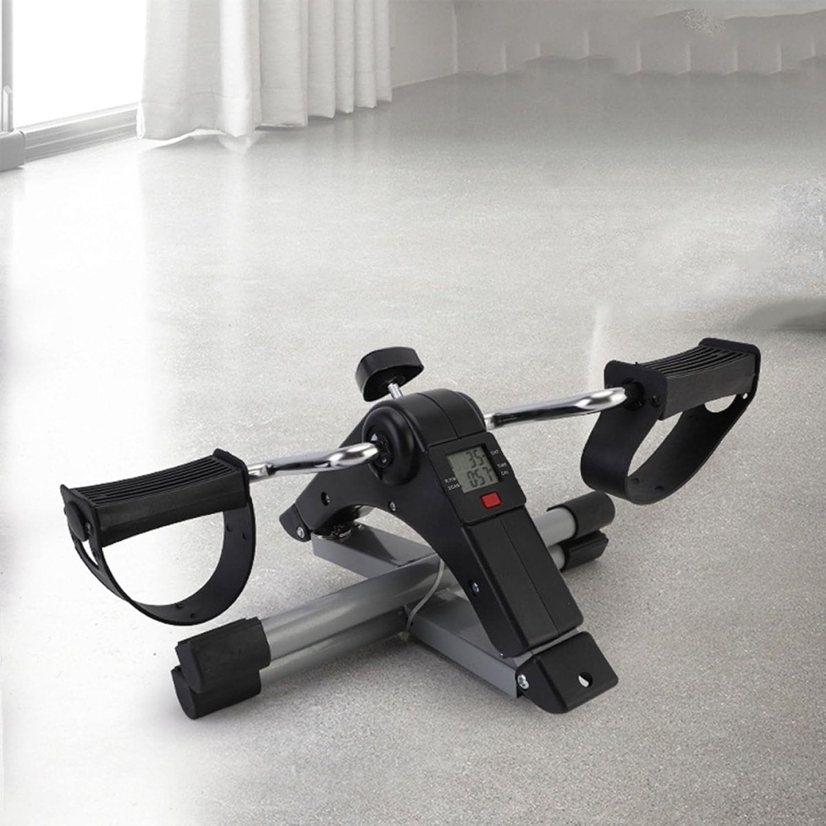 Folding Mini Pedal Bike LCD Adjustable Resistance Arm Leg Trainer - Kwikley