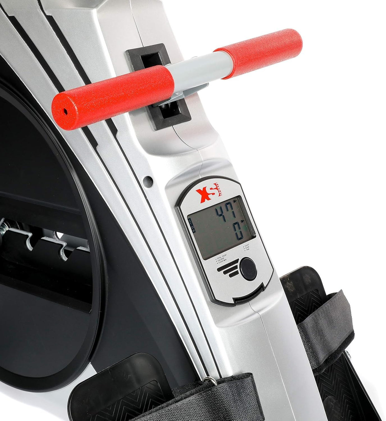 Folding Rowing Machine Adjustable Elastic Resistance Quiet Rower LCD Home 100KG - Kwikley