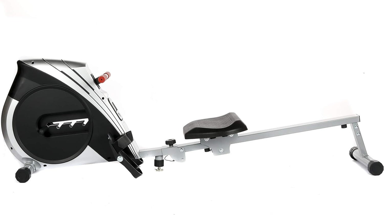 Folding Rowing Machine Adjustable Elastic Resistance Quiet Rower LCD Home 100KG - Kwikley