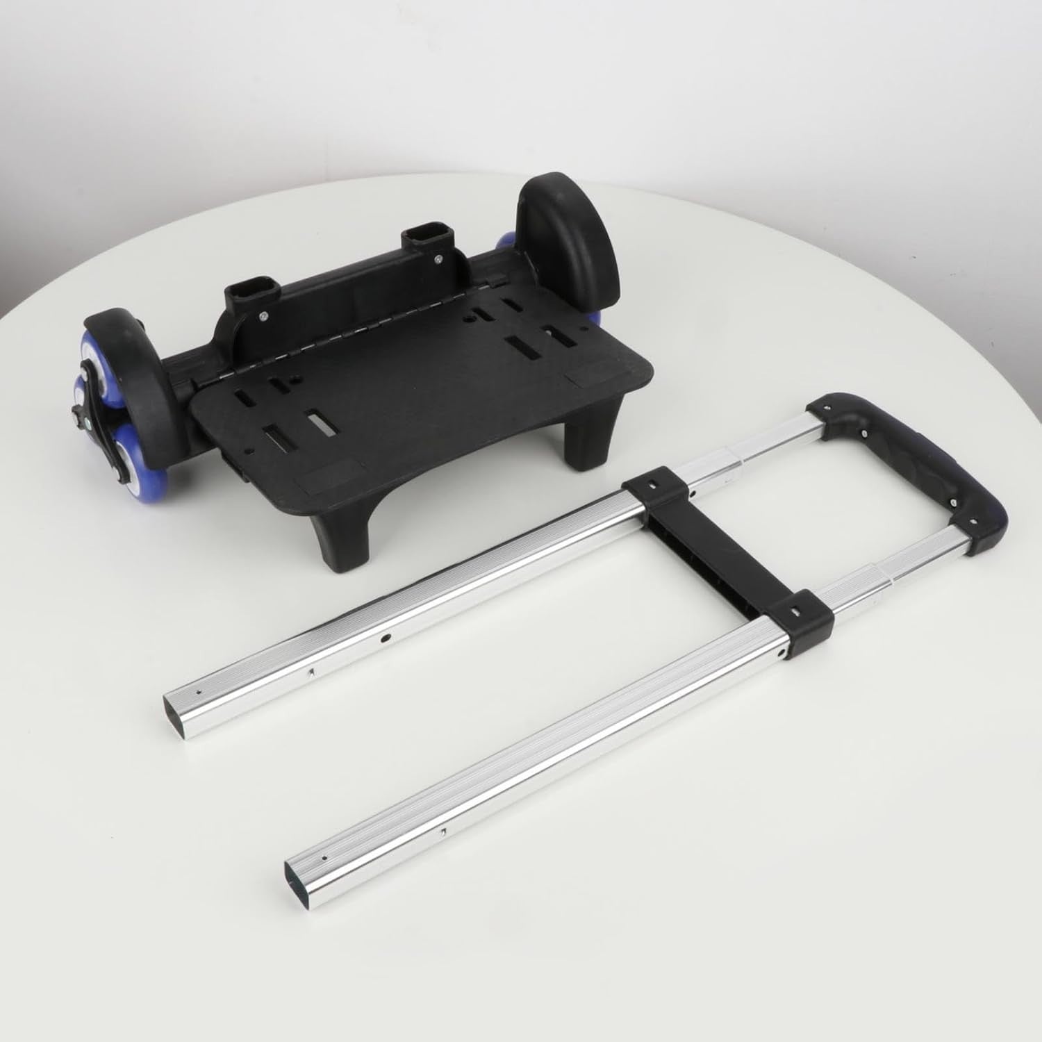 Folding Stair Climber Hand Truck 6 - Wheel Aluminium Trolley Lightweight Black - Kwikley
