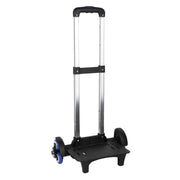 Folding Stair Climber Hand Truck 6 - Wheel Aluminium Trolley Lightweight Black - Kwikley