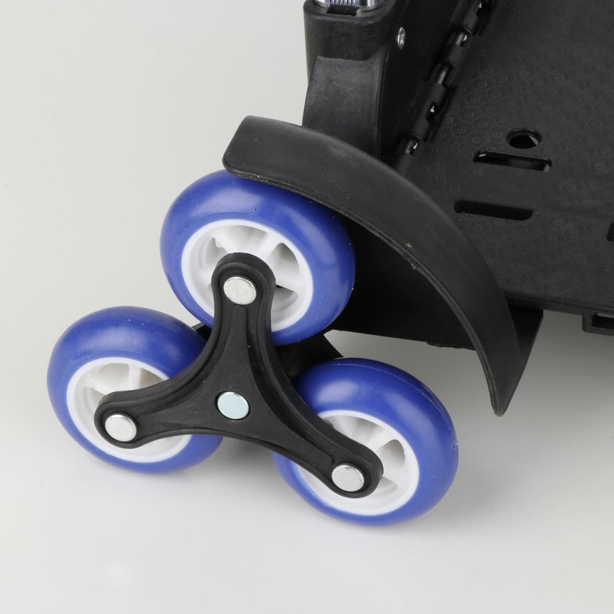 Folding Stair Climber Hand Truck 6 - Wheel Aluminium Trolley Lightweight Black - Kwikley