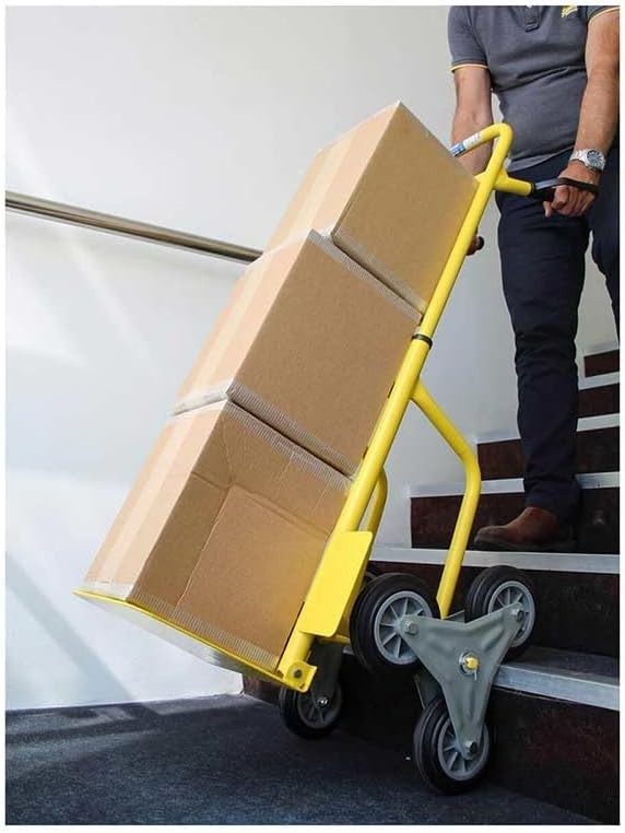 Folding Stair Climber Sack Truck 150kg Heavy Duty Telescopic Hand Trolley - Kwikley