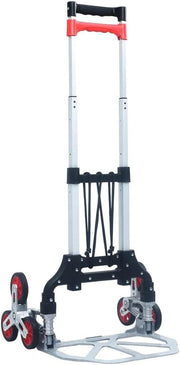 Folding Stair Climbing Hand Truck 70kg Aluminium 3 Wheel Adjustable Dolly - Kwikley