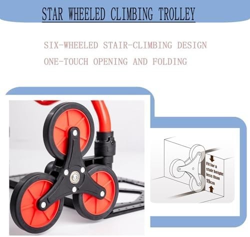 Folding Stair Climbing Hand Truck 80kg Lightweight Sack Barrow - Kwikley