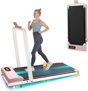 Folding Treadmill 2 - in - 1 Walking Jogging Running Machine for Home - Kwikley