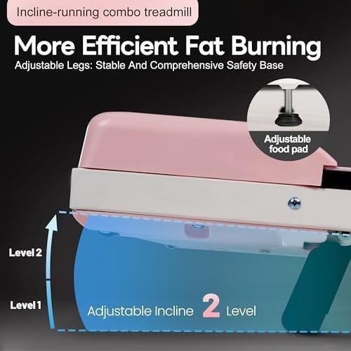 Folding Treadmill 2 - in - 1 Walking Jogging Running Machine for Home - Kwikley