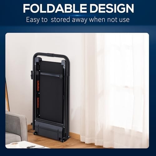Folding Treadmill Walking Pad 1 - 6km/h Home Office Compact Exercise Machine - Kwikley
