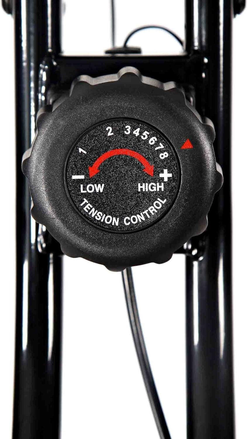 Folding Upright Exercise X - Bike 8 - Level Magnetic Resistance LCD Pulse Sensors - Kwikley