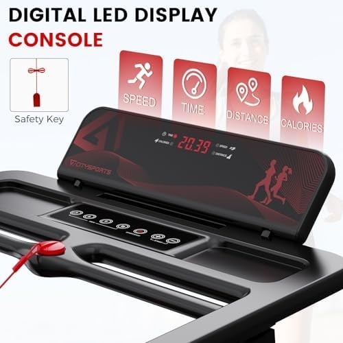 Folding Walking Pad 8% Incline 12km/h Under Desk Treadmill Quiet Motor 120kg - Kwikley