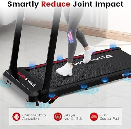 Folding Walking Pad 8% Incline 12km/h Under Desk Treadmill Quiet Motor 120kg - Kwikley