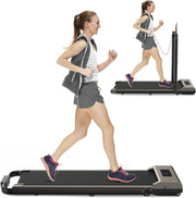 Folding Walking Pad Treadmill 2.5HP 10km/h Wide Belt Shock Absorb Home Office - Kwikley