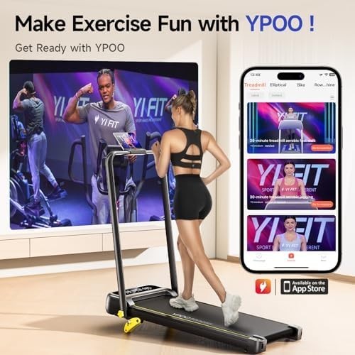 Folding Walking Pad Treadmill 3 - Level Incline Quiet Home Office 2.5HP - Kwikley