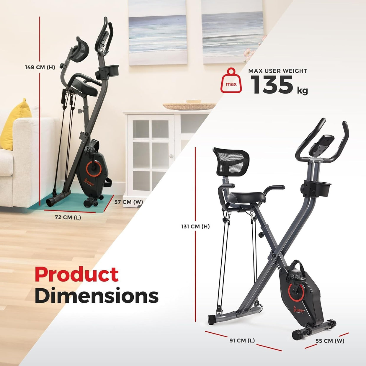Folding X - Bike with 14 - Level Magnetic Resistance Smart Bluetooth Fitness Cycle - Kwikley