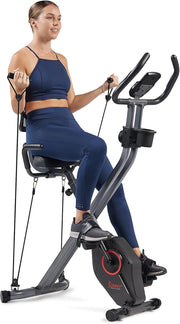 Folding X - Bike with 14 - Level Magnetic Resistance Smart Bluetooth Fitness Cycle - Kwikley