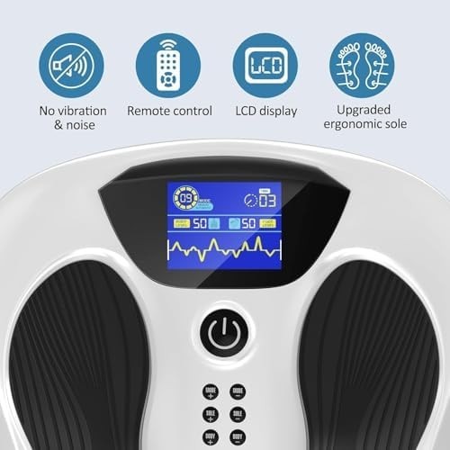 Foot & Leg Circulation Booster EMS TENS Massager Pain Relief Therapy - Kwikley